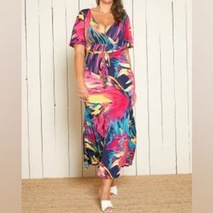 Asoph plus size maxi dress
